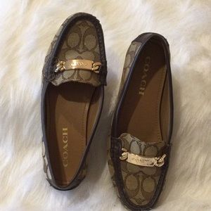 Coach loafers 6.5 brown tones